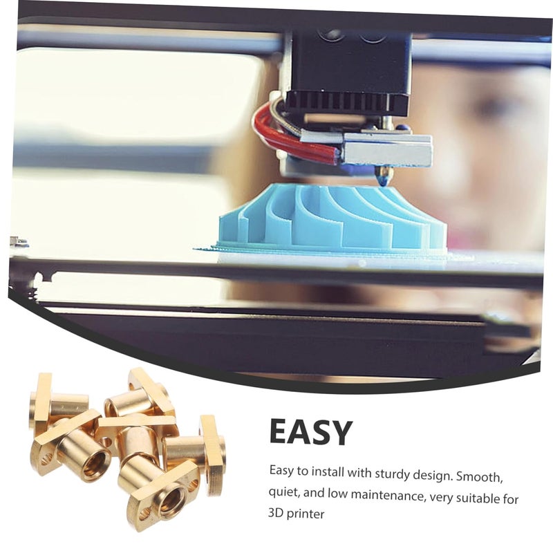 6 Pcs T8 Brass Trapezoidal Lead Screw Nuts 2mm Lead Size for 3D Printer - Image 4